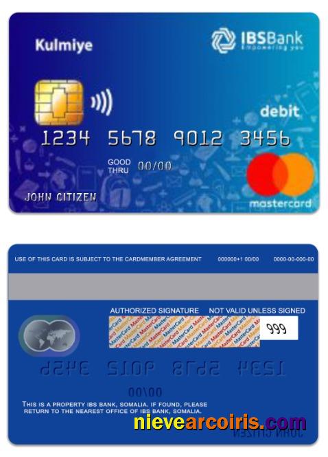 Somalia IBS Bank Kulmiye debit mastercard